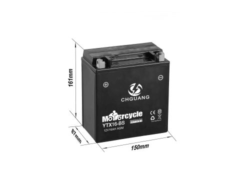 YTX16-BS 12V16Ah MF AGM Motorcycle Battery